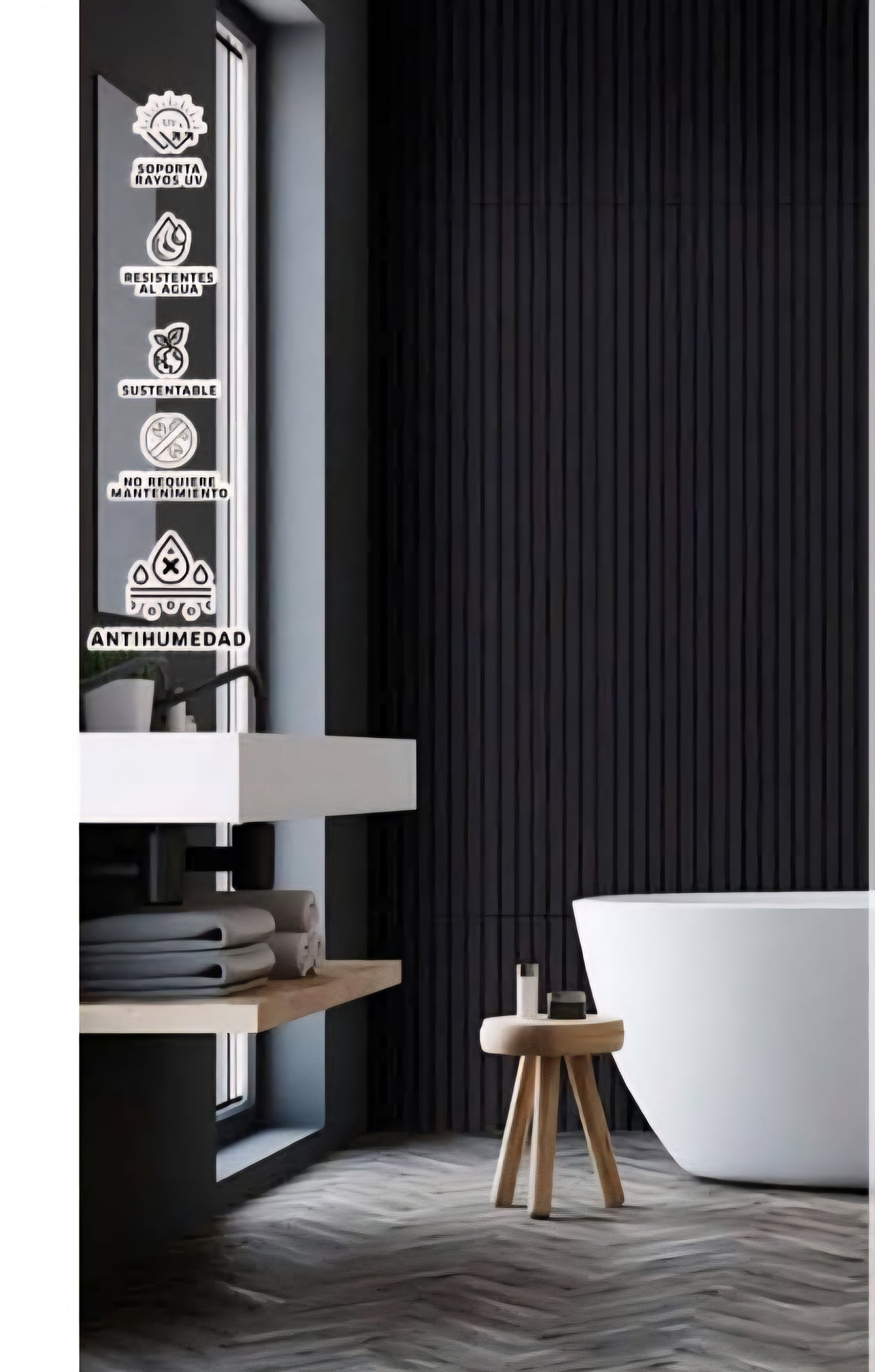 Revestimiento Gea Wall WPC 103 ( Precio por tira )