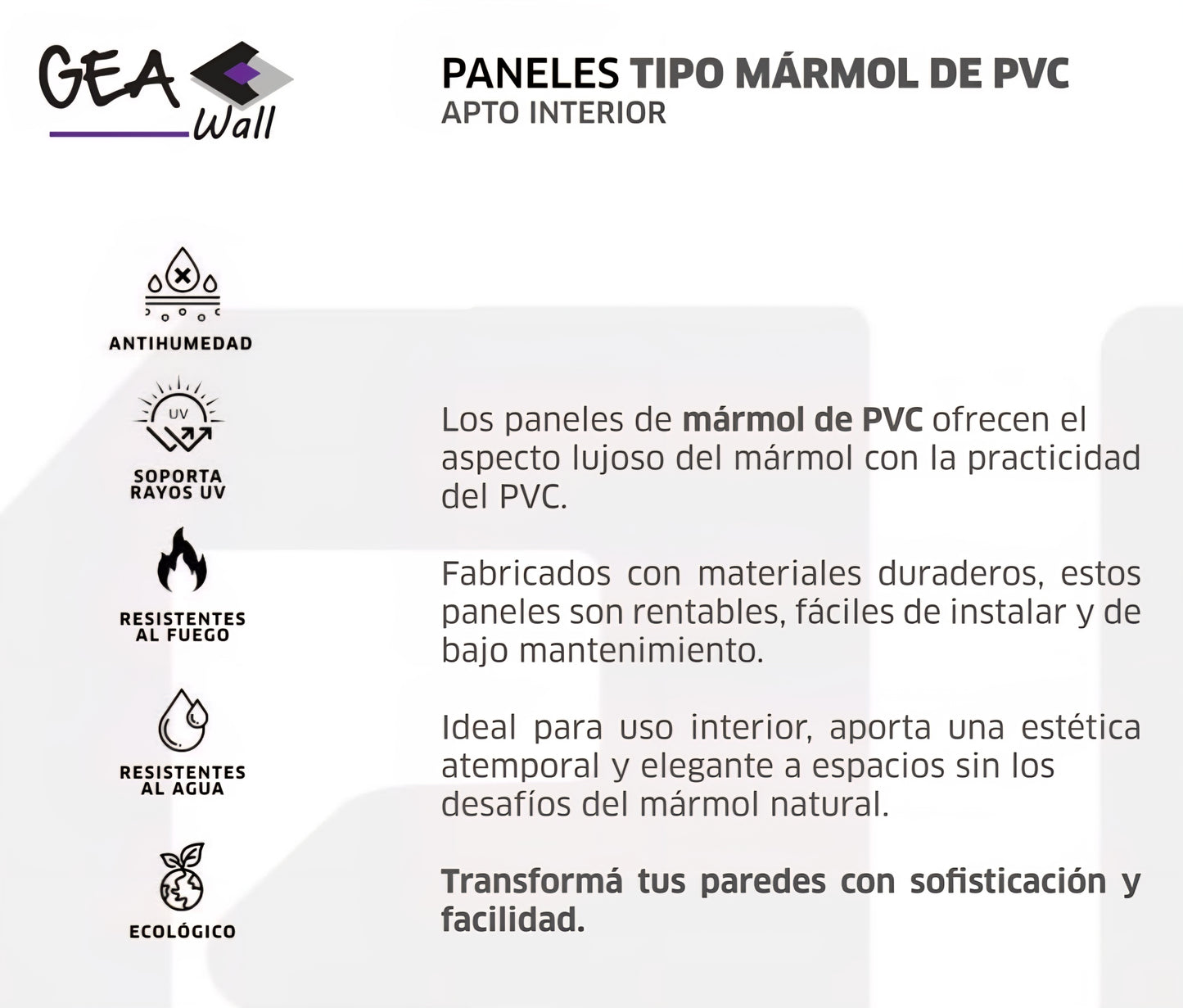 Revestimiento Gea Wall Calacatta 8230 ( Precio por Placa )