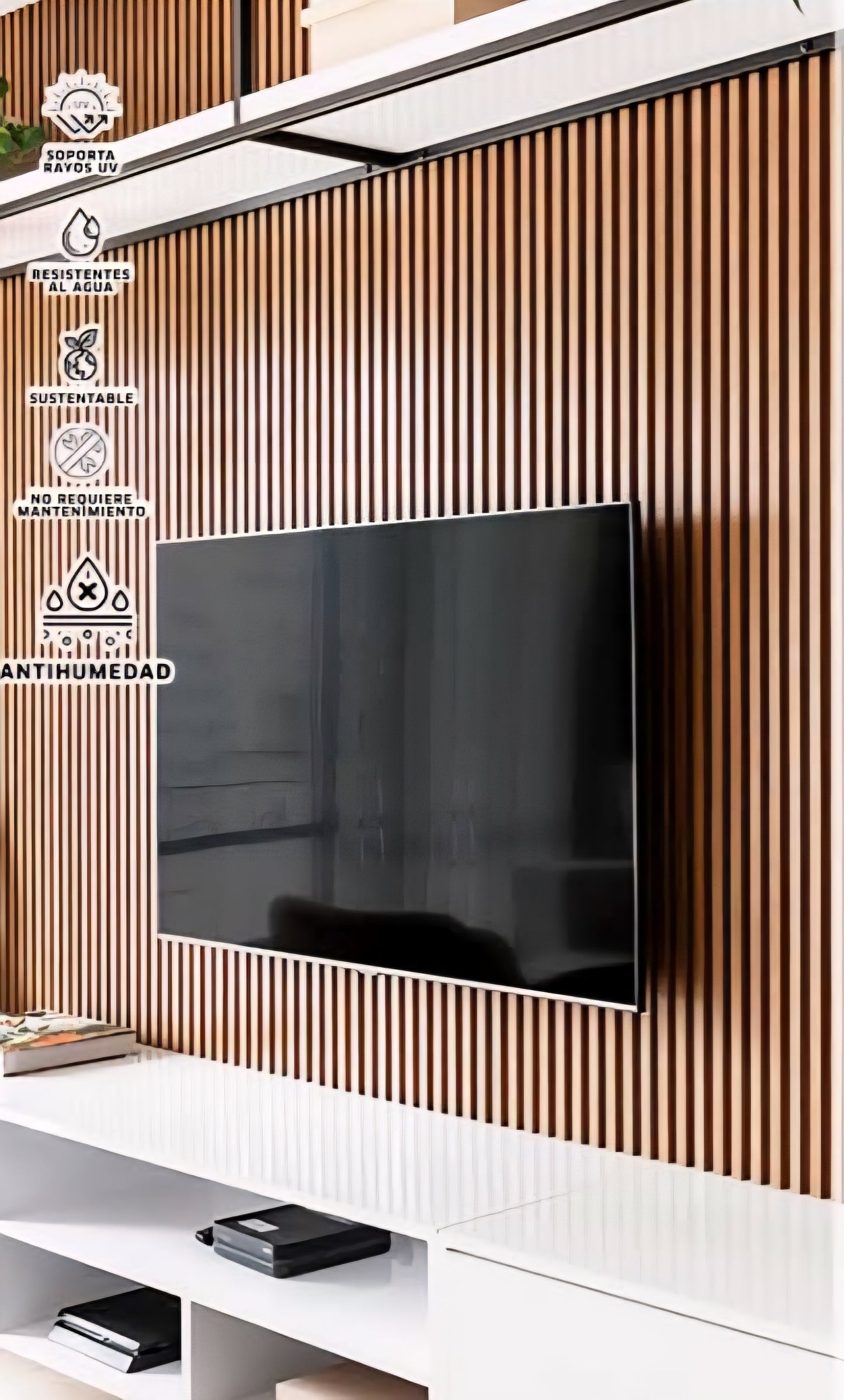 Revestimiento Gea Wall WPC 43 ( Precio por tira )