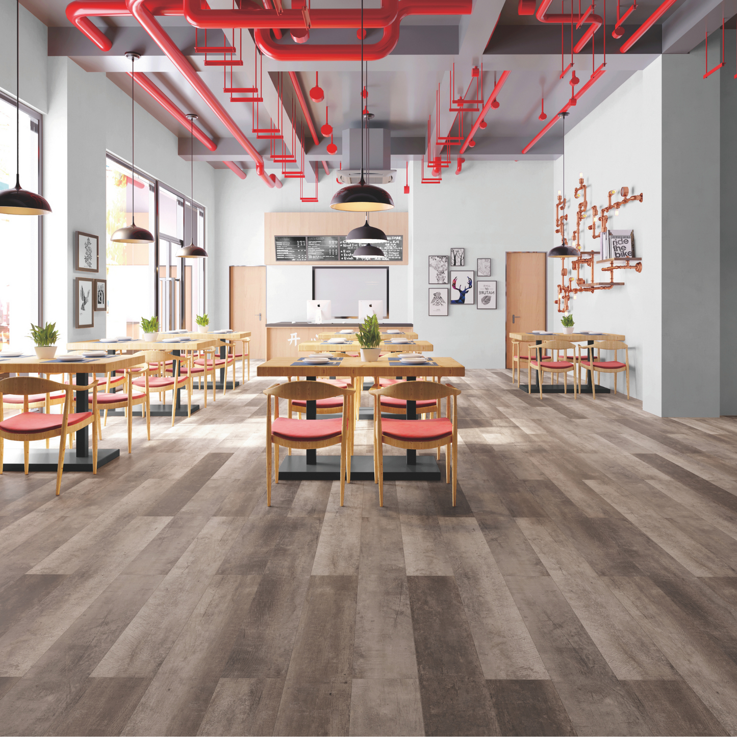 Piso SPC Click Fortress 5500 5,5 mm Humo WC 78 CK (Precio por m2)