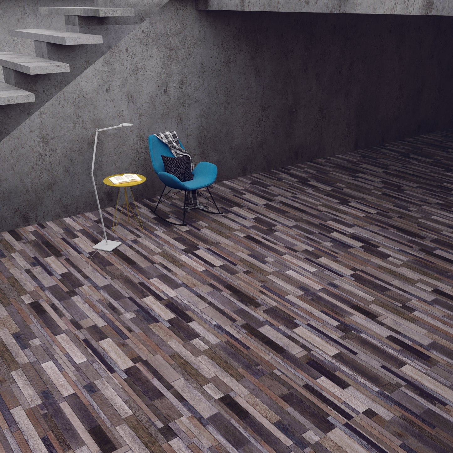 Piso Vinílico LVT 3 mm Tramado Oscuro WR 27. (Precio por m2)