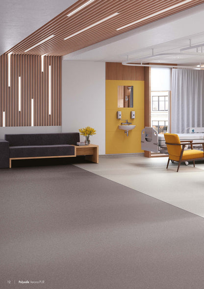 Piso Vinílico Polysafe Verona Pur 5203 Gris Delfín (Precio por m2)