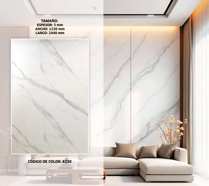 Revestimiento Gea Wall Calacatta 8230  ( Precio por Placa )