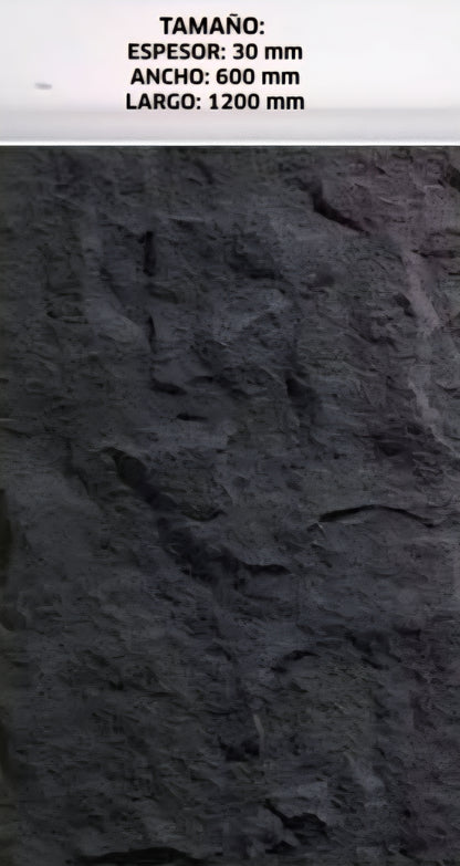Revestimiento Gea Wall Outdoor Piedra Negro PU 5 ( Precio por Placa )