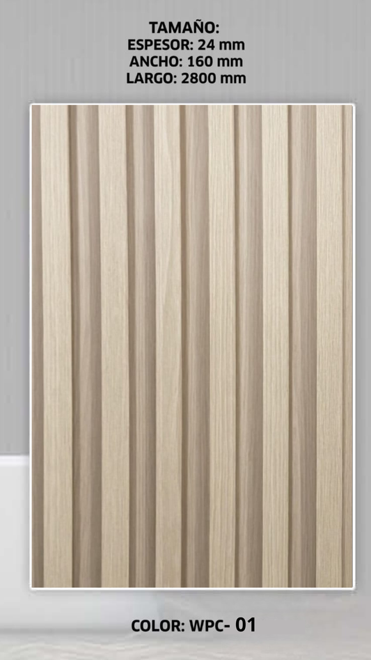 Revestimiento Gea Wall WPC 01 (Precio por tira)